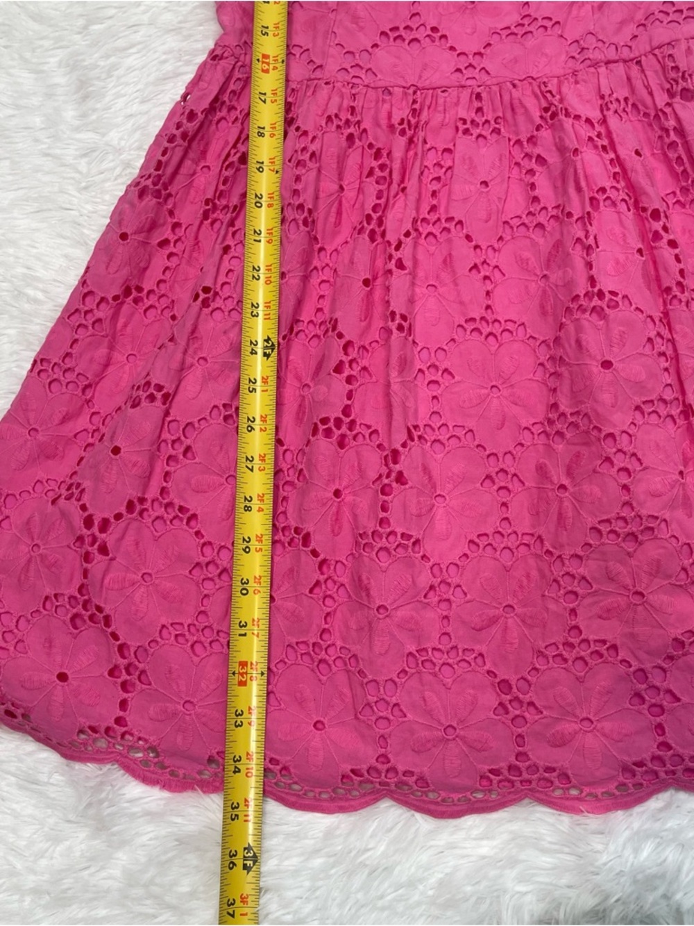 Lilly Pulitzer Pink Eyelet Midi Dress - Picture 9 of 10